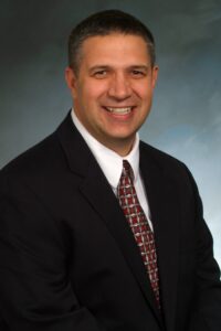 man wearing a red tie